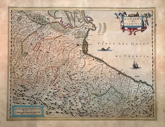 Mercator Gerard - Hondius Jodocus Romagna olim Flaminia 1638 Amsterdam